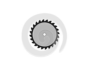 Saw blade, circular blade icon. Vector illustration. flat design