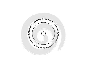 Saw blade, circular blade icon. Vector illustration. flat design