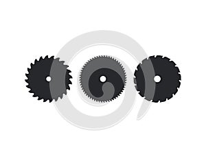 Saw blade, circular blade icon. Vector illustration. flat design