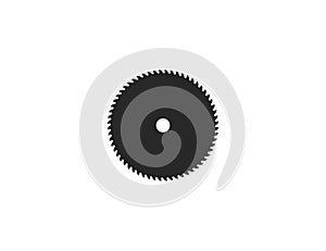 Saw blade, circular blade icon. Vector illustration. flat design