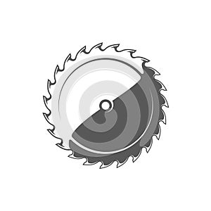 Saw blade isolated on white background photo