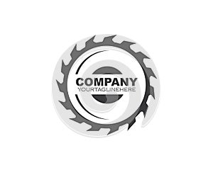 saw blade  logo icon vector illustration photo