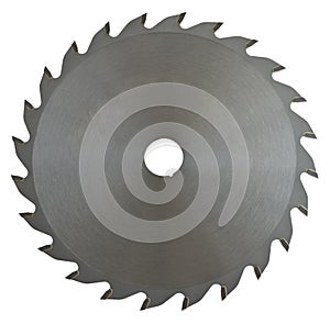 Saw blade on white background
