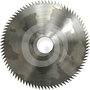 Saw blade on white background.