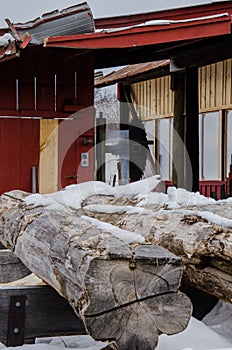 Saw mill - Mystic Seaport, Connecticut, USA