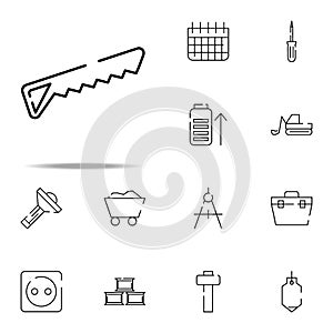 saw, tool for construction icon. construction icons universal set for web and mobile