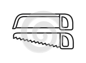 Saw tool isolated icon