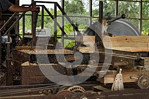 Sawdust Flies at Steam Powered Sawmill