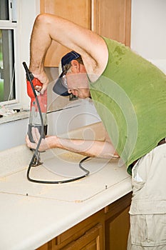 Sawing Formica Counter