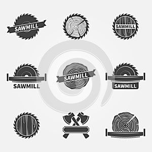 Sawmill logo or label