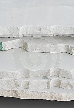 Sawn marble blocks photo