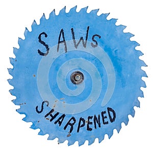 SAWS SHARPENED sign