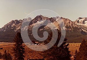 Sawtooth Mountains at Stanley, Idaho