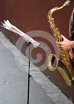 Sax player
