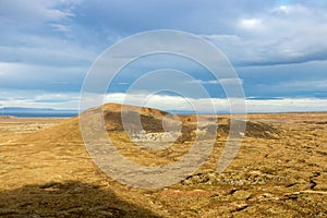 The Saxholl Crater in Iceland