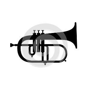 Saxhorn valved brass instrument