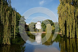 Saxon garden in Warsaw, Poland