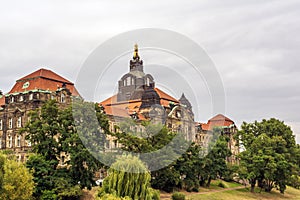 The Saxon State Chancellery - Sachsische Staatskanzlei. Dresden. Germany
