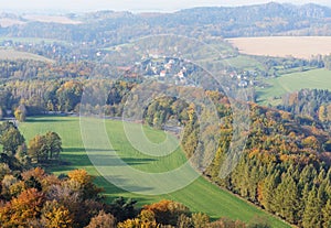 Saxony aerial photo