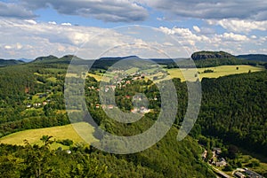 Saxony hills landscape photo