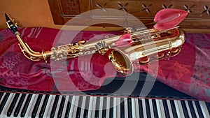 Saxophone and the accoustic piano