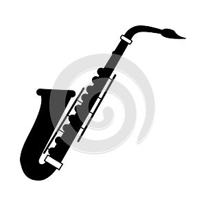 Saxophone black icon