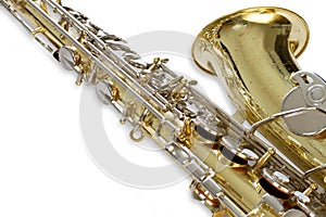 Saxophone close-up