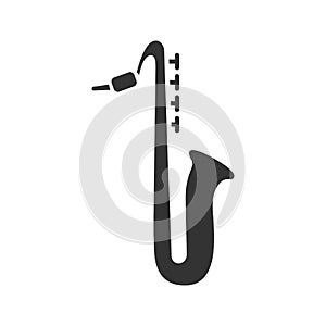 Saxophone glyph icon