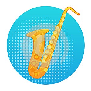 Saxophone Icon Wind Music Instrument Concept