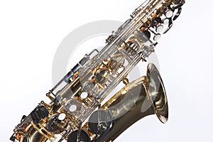 Saxophone Isolated on White