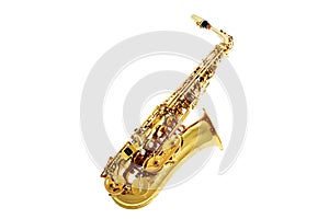 Saxophone isolated on img