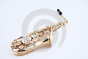 Saxophone Isolated On White Bk