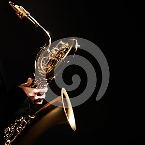 Saxophone jazz music instruments Baritone sax photo