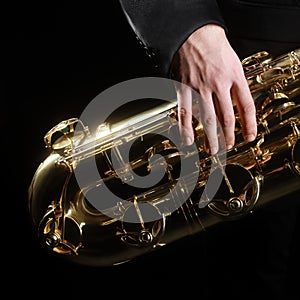 Saxophone jazz music instruments details
