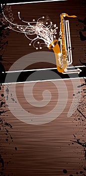 Saxophone music background