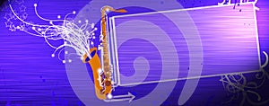 Saxophone music background