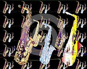 Saxophone music design 1