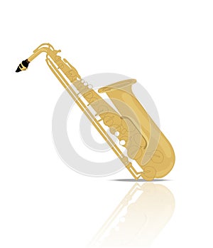 Saxophone Music Instrument Background IllustrationFrench Horn Music Instrument Background Illustration
