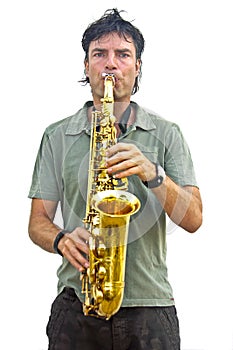 Saxophone player