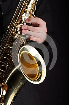 Saxofón hráč 