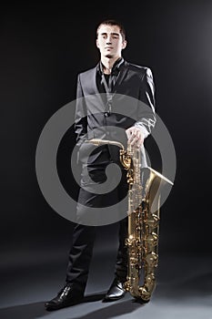 Saxophone player Saxophonist jazz man