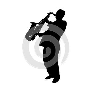 Saxophonist Silhouette