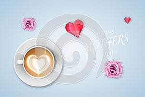 Say Happy Mother's Day with a Beautiful Photo, Make Mom Smile and Mothers Day Stock Images Illustration