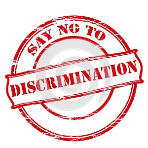 Say no to discrimination