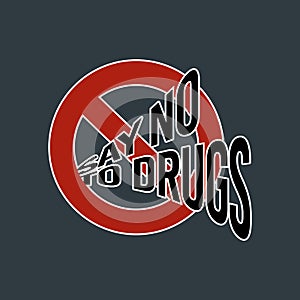say no to drugs sign