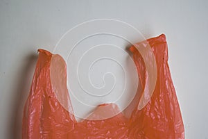 Say No To Plastic Bags - No More Plastic Concept isolated white background