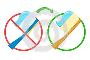 Say no to plastic toothbrush and use bamboo brush