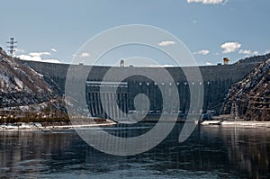 Sayano-Shushenskaya hydroelectric power station.