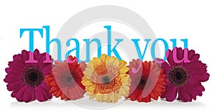 Saying Thank you with Flowers photo