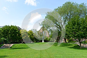 Sayles Hall and Gordian III Statue, Brown University